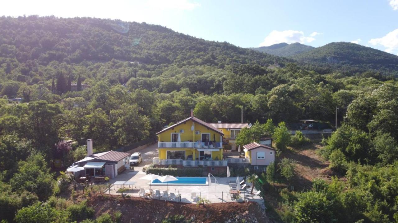Apartments Nika With Swimming Pool And Beautiful Sea View Dobrec Экстерьер фото