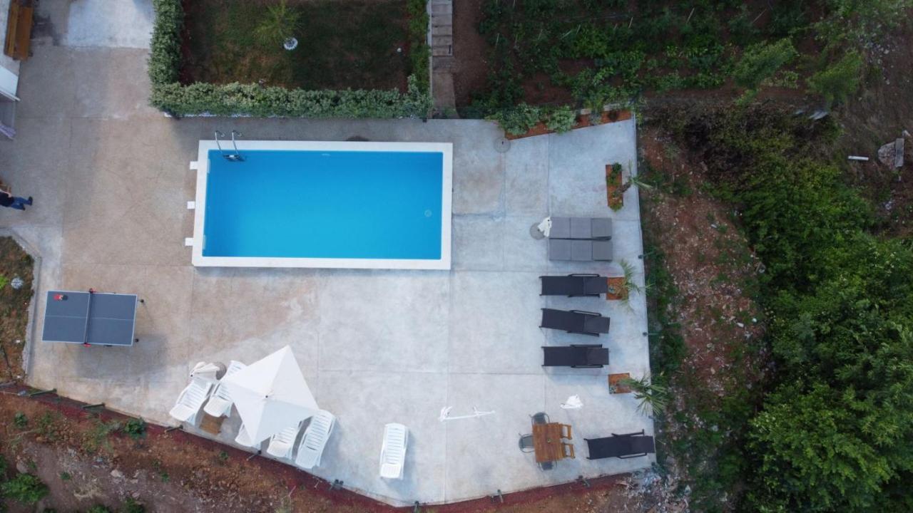 Apartments Nika With Swimming Pool And Beautiful Sea View Dobrec Экстерьер фото