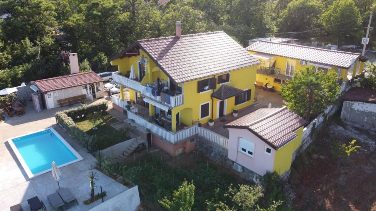 Apartments Nika With Swimming Pool And Beautiful Sea View Dobrec Экстерьер фото